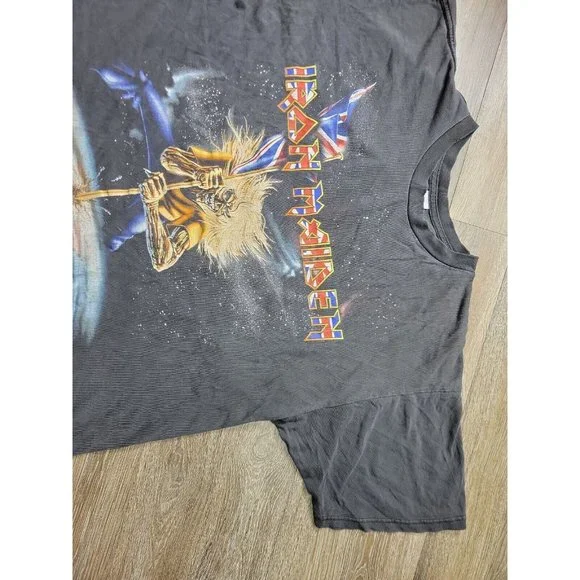 Iron Maiden Vintage 90s UK Shirt Alice Cooper Metallica Megadeth Sabbath Ozzy XL - Picture 4 of 11